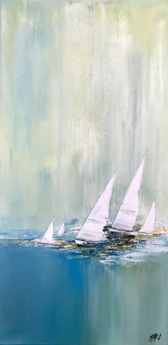 Voyage en voilier... (2015) di Olivier Messas, Pittura in vendita su Singulart