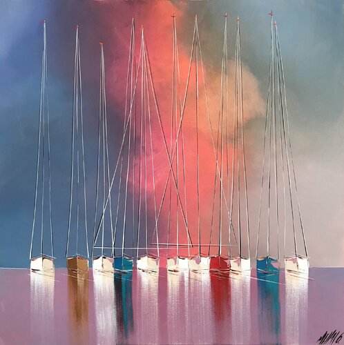 Romance... | « ROMANCE... » (ESPRIT VOILE 2020) di Olivier Messas, Pittura in vendita su Singulart