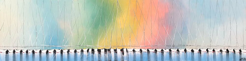 Liberté à l'horizon... (ESPRIT VOILE 2020) van Olivier Messas, Schilderij te koop op Singulart