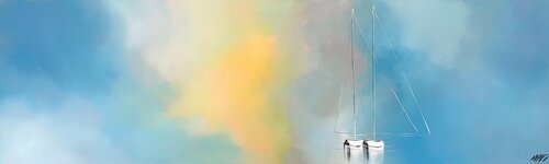 À l'infini... (ESPRIT VOILE 2020) van Olivier Messas, Schilderij te koop op Singulart