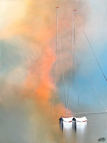 Entre nous... (ESPRIT VOILE 2020) van Olivier Messas, Schilderij te koop op Singulart