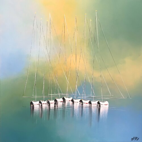 Tous en chœur... (ESPRIT VOILE 2020) van Olivier Messas, Schilderij te koop op Singulart