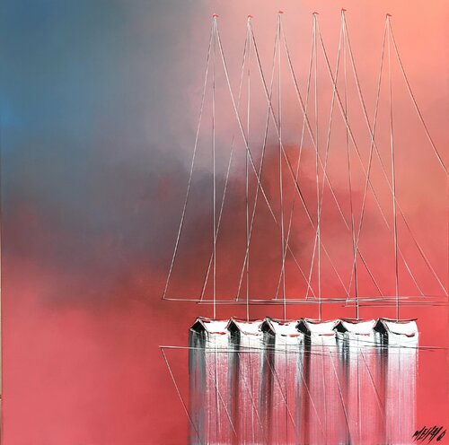 Le temps d’un coucher de soleil... (2020) by Olivier Messas, 회화 for Sale on Singulart