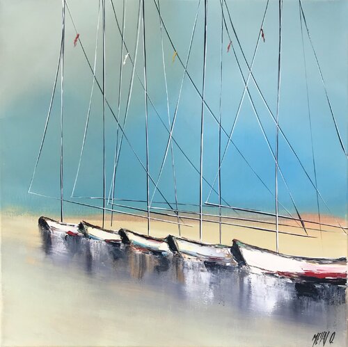 Sérénité... (Esprit voile 2016) di Olivier Messas, Pittura in vendita su Singulart