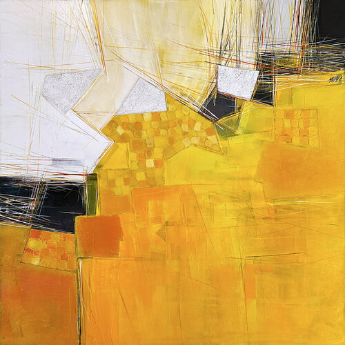 SANTA FE... (Géométrie Noamde 2017) von Olivier Messas, Malerei kaufen auf Singulart