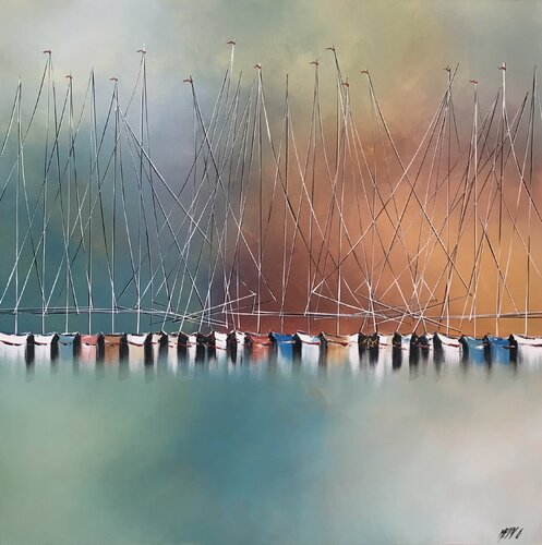 Été indien... (Esprit voile 2017) di Olivier Messas, Pittura in vendita su Singulart