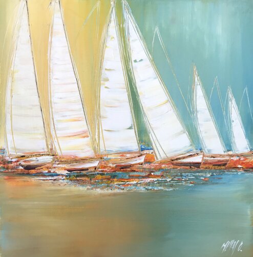 Régate... (2016) di Olivier Messas, Pittura in vendita su Singulart