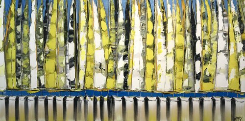 Lumière dans les voiles... (Esprit voile 2017) de Olivier Messas, Pintura a la venta en Singulart