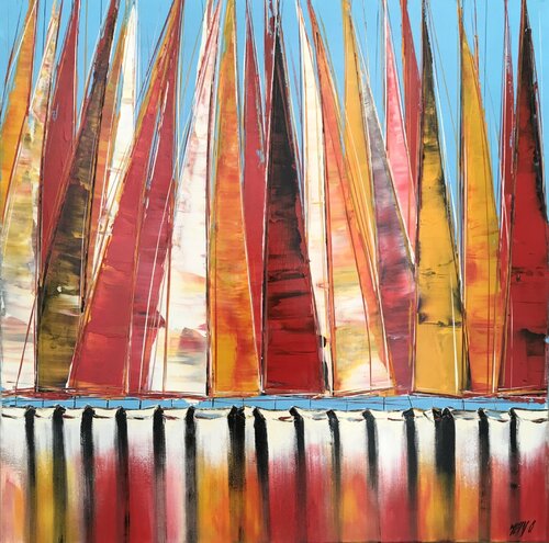 Hissez-haut! (Esprit voile 2016) van Olivier Messas, Schilderij te koop op Singulart