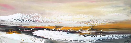 Les premières lueurs du jour... (Esprit voile 2018) by Olivier Messas, Painting for Sale on Singulart