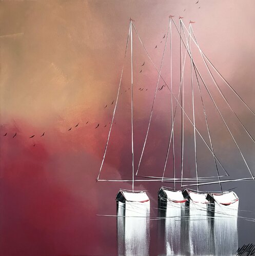 Lumière en mer... (2020) von Olivier Messas, Malerei kaufen auf Singulart