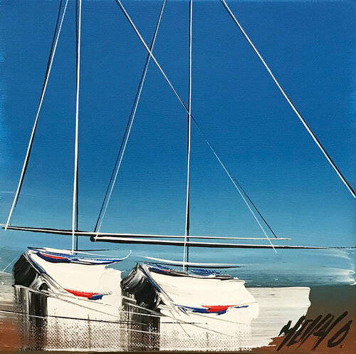 Voyage à deux... (2020) von Olivier Messas, Malerei kaufen auf Singulart