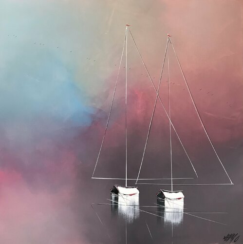 Voyage à deux... (2020) by Olivier Messas, 회화 for Sale on Singulart