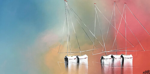 S’en aller à deux... (Esprit voile 2020) von Olivier Messas, Malerei kaufen auf Singulart