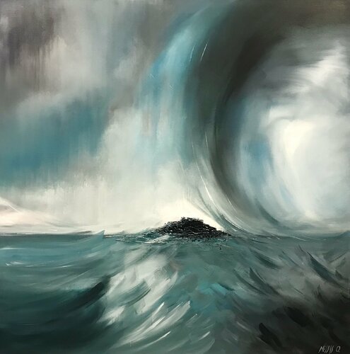 Jour de pluie... (ENTRE CIEL ET MER 2012) by Olivier Messas, 회화 for Sale on Singulart