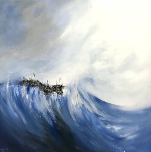 L’île perdue en mer... | « THE LOST ISLAND... » (ENTRE CIEL ET MER 2012) von Olivier Messas, Malerei kaufen auf Singulart