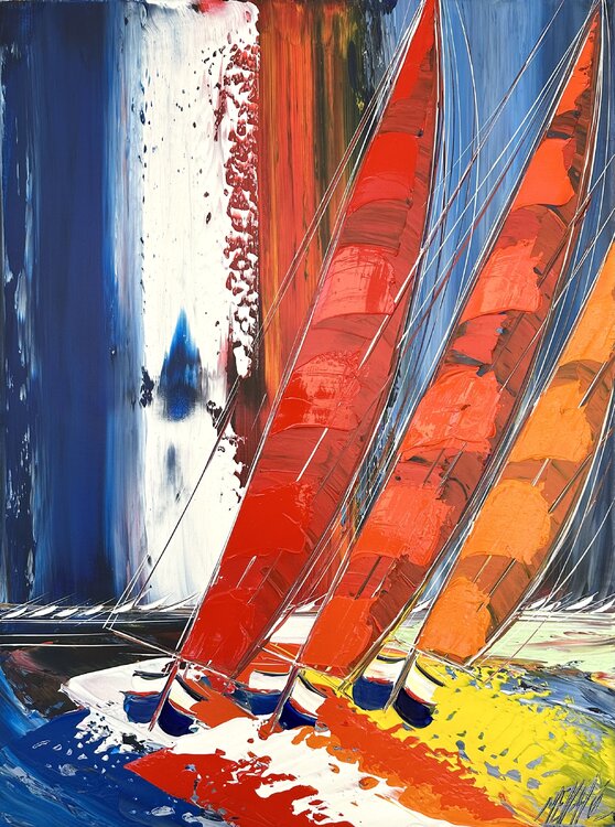 Les voiliers du crépuscule... (ESPRIT VOILE 2023) Olivier Messas