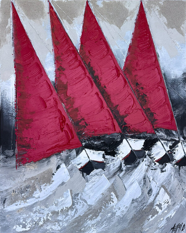 Régate rouge… (PAYSAGE ABSTRAIT 2025) Olivier Messas