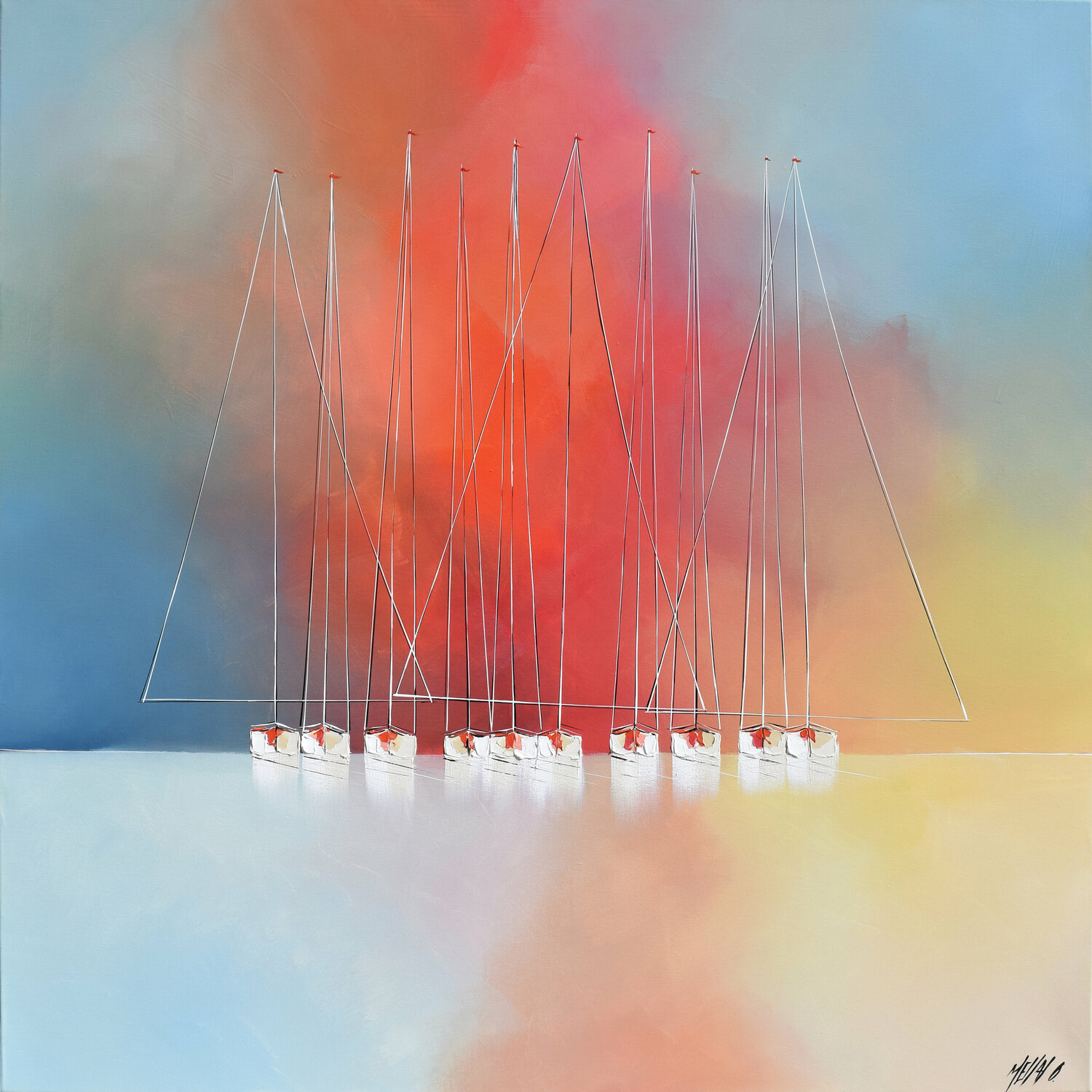 Coucher de soleil... (Esprit voile 2021) Olivier Messas