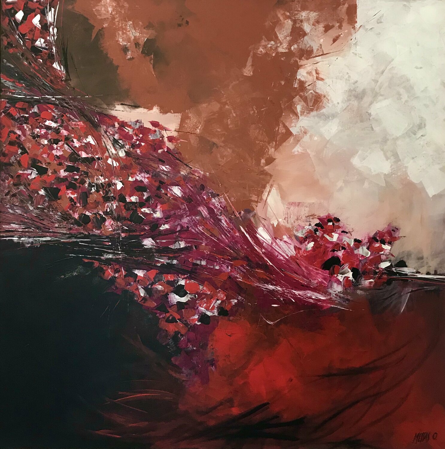 À contre vent... « Sur les routes du Pérou 2012 » Olivier Messas Originalgemälde zu verkaufen