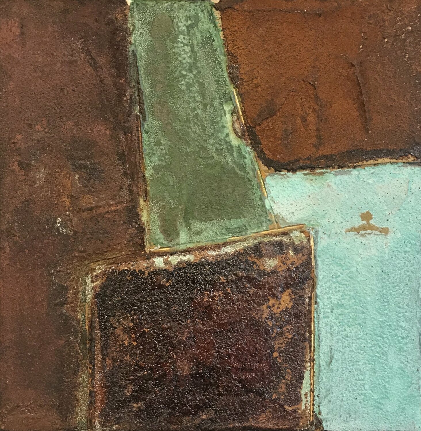 Terre & Rouille... II (GÉOMÉTRIE NOMADE 2015) Olivier Messas Originalgemälde zu verkaufen