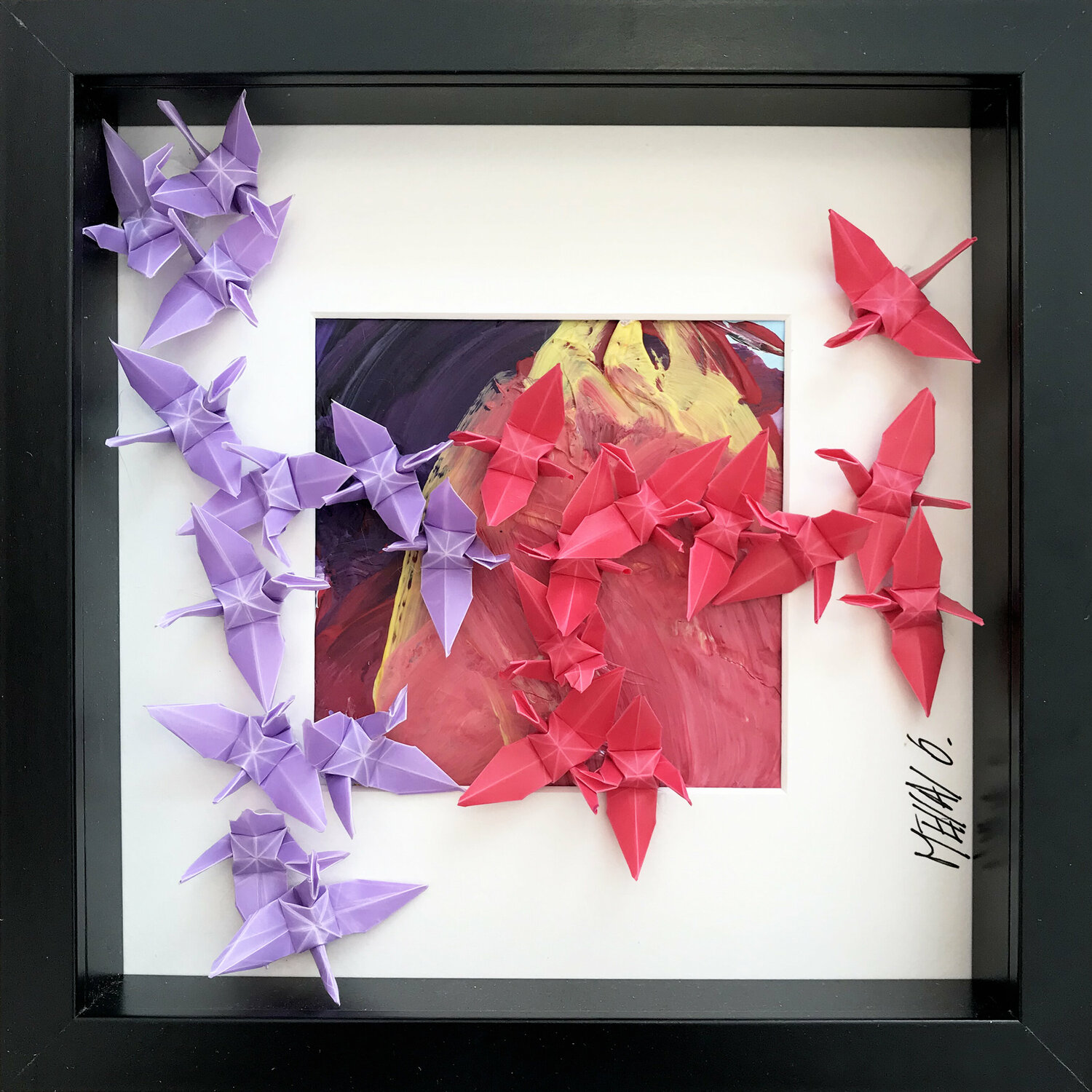 L’envolée… 002 (ORIGAMI 2021) Olivier Messas Werk auf Papier zu verkaufen