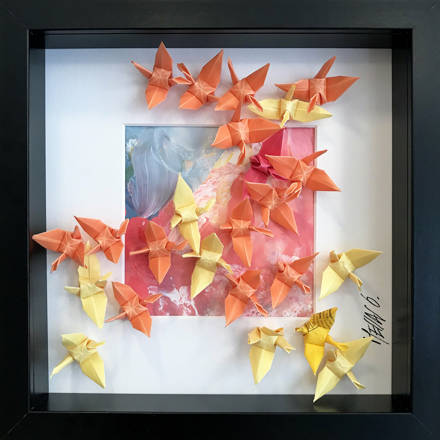 L’envolée… 003 (ORIGAMI 2021) Olivier Messas Werk auf Papier zu verkaufen