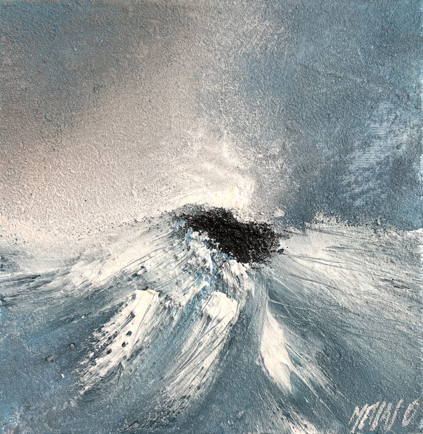 Sur les vagues... II (ENTRE CIEL ET MER 2014) Olivier Messas Originalgemälde zu verkaufen