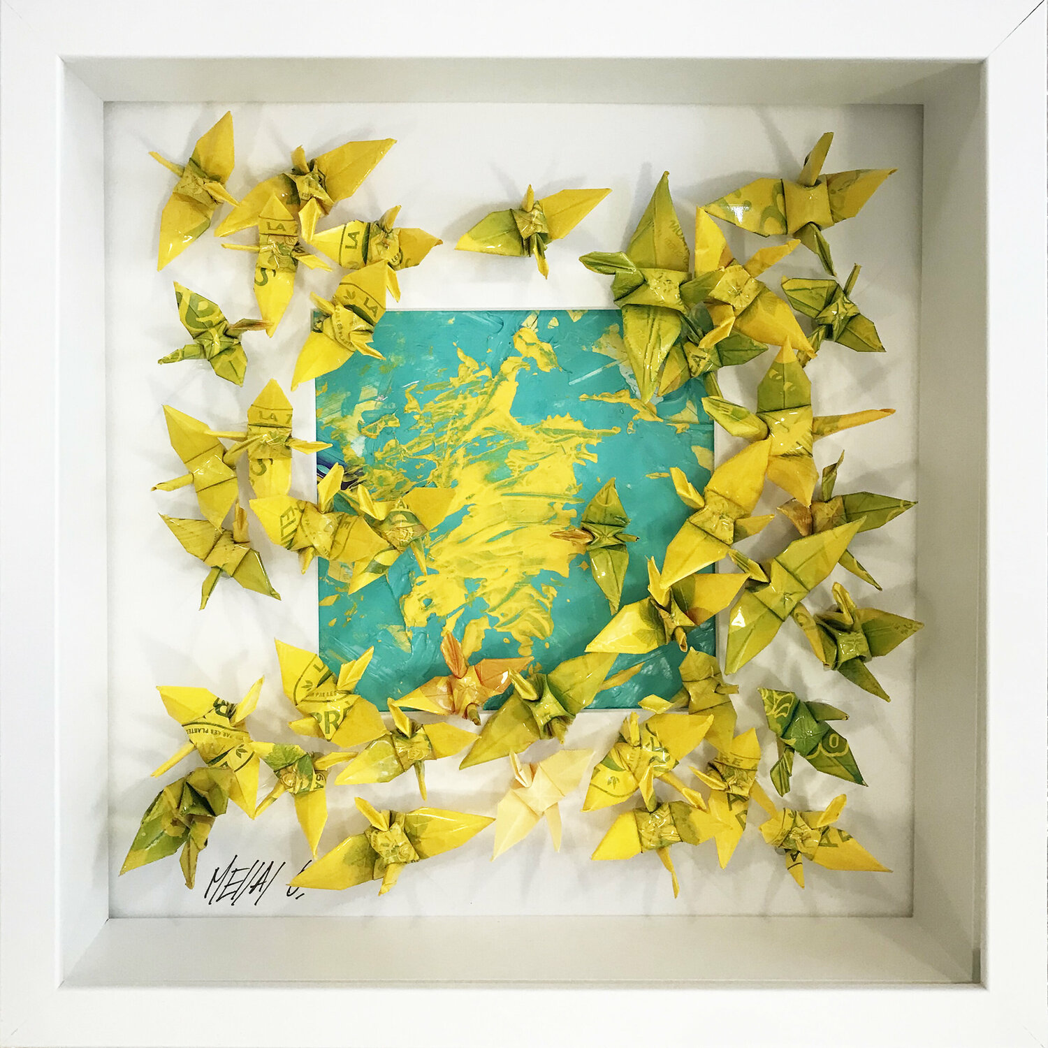L’envolée… 011 (ORIGAMI 2021) Olivier Messas Werk auf Papier zu verkaufen
