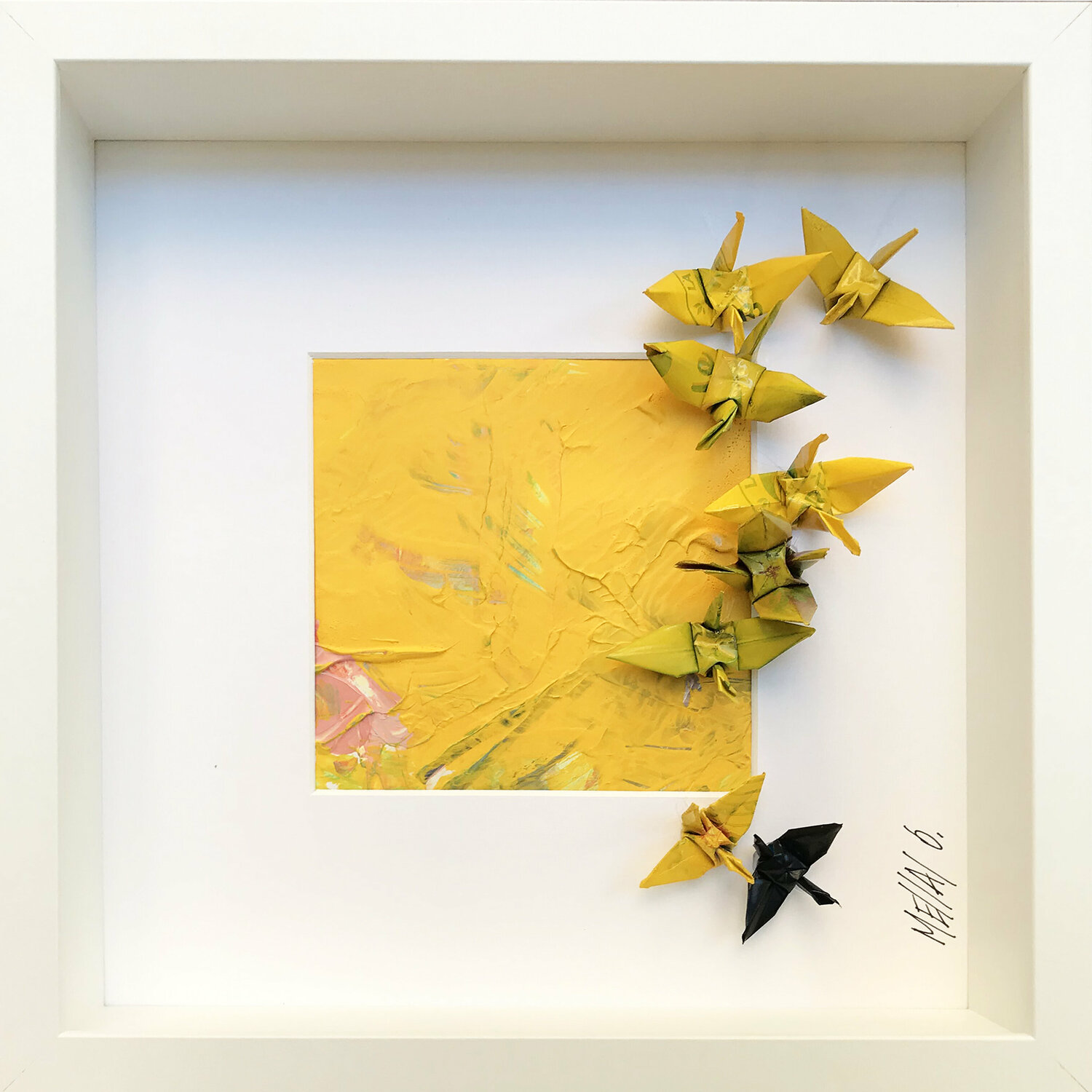 L’envolée… 012 (ORIGAMI 2021) Olivier Messas Werk auf Papier zu verkaufen