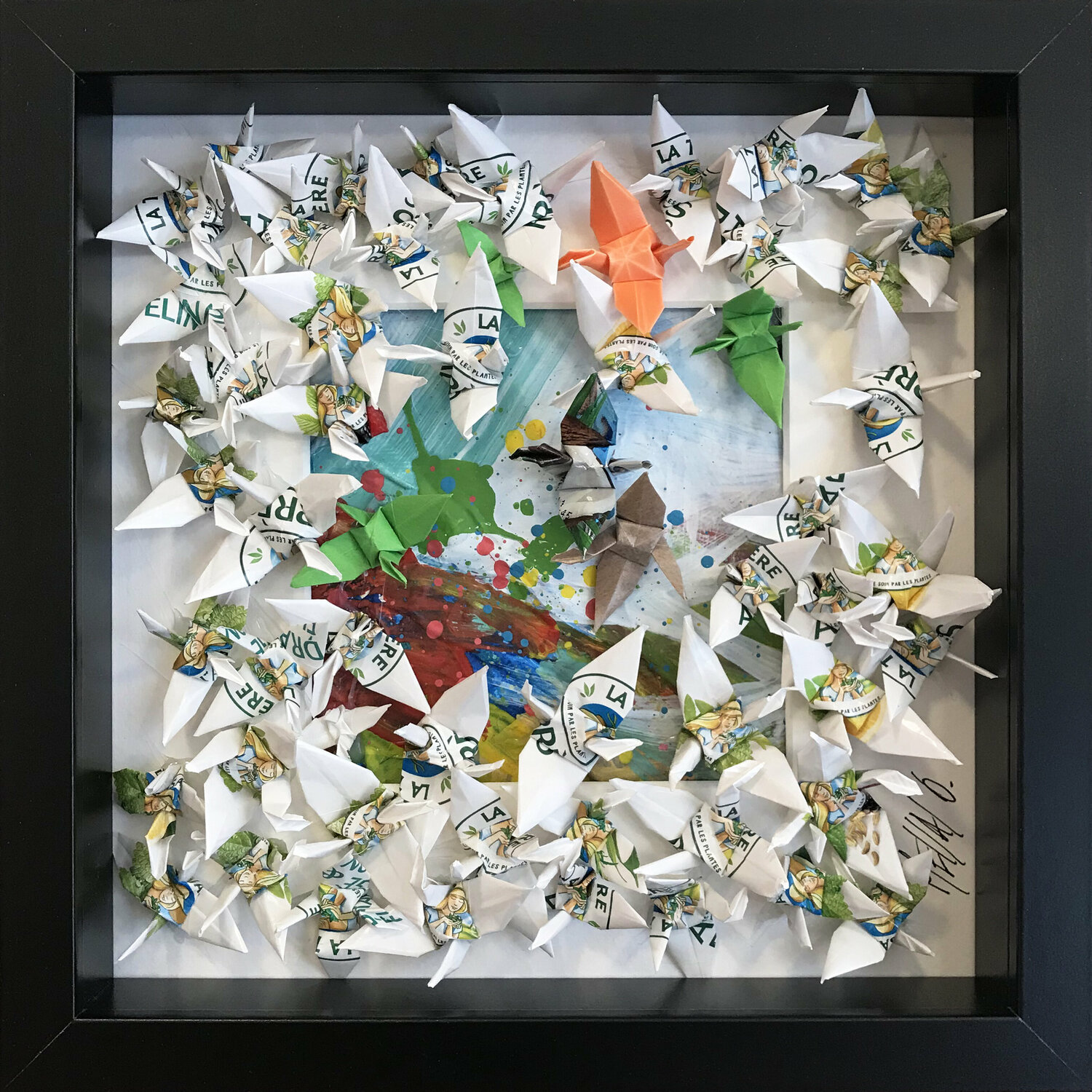 L’envolée… 013 (ORIGAMI 2021) Olivier Messas Werk auf Papier zu verkaufen