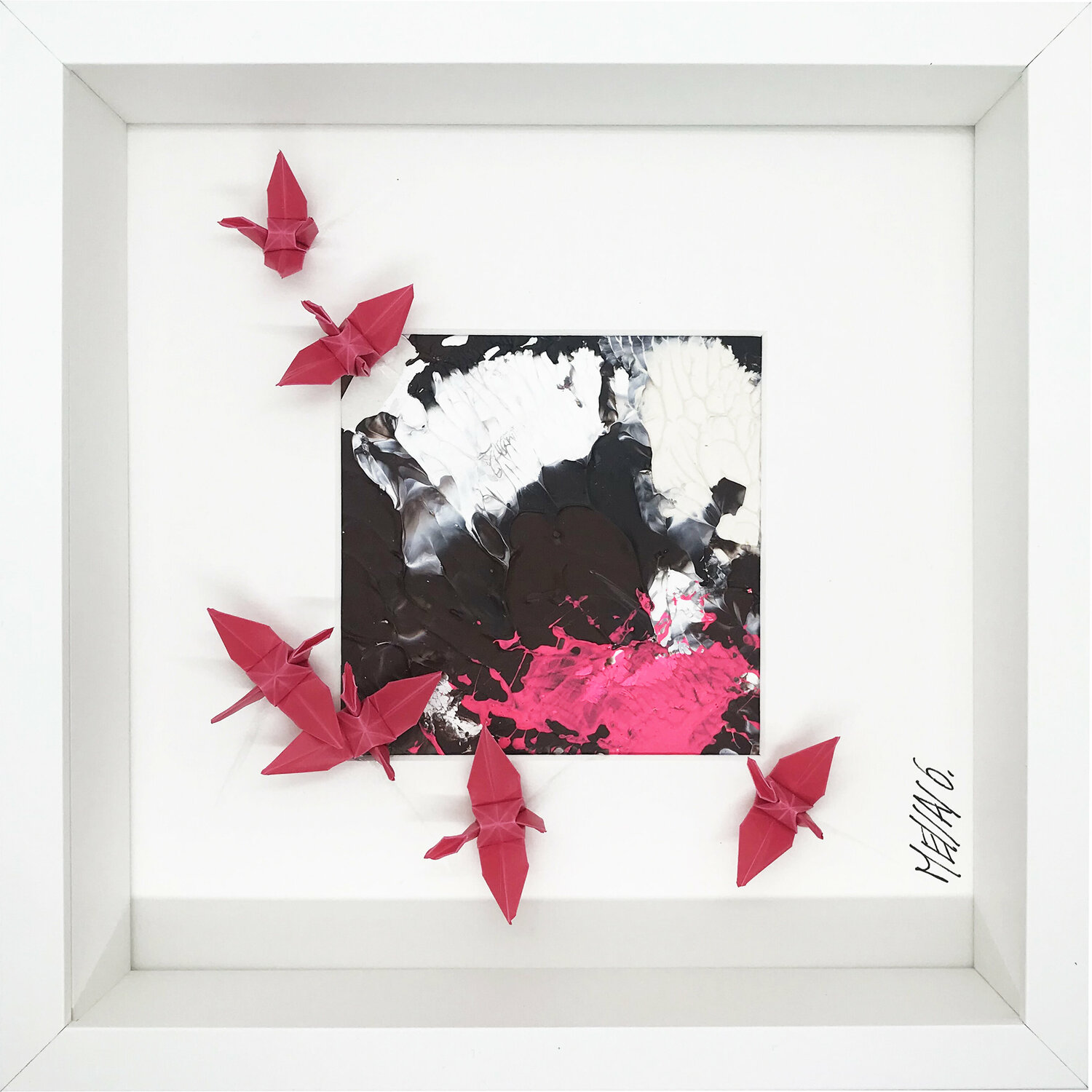 La vie en rose… (ORIGAMI 2021) Olivier Messas Werk auf Papier zu verkaufen