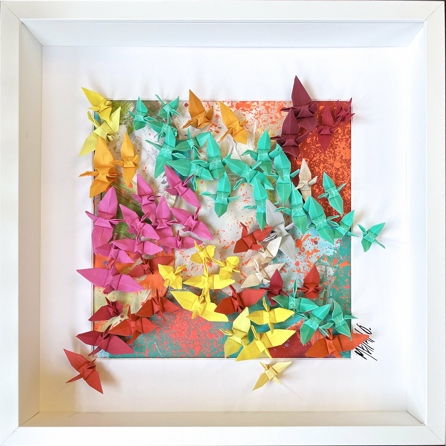 La belle échappée... II  (ORIGAMI 2022) Olivier Messas Werk auf Papier zu verkaufen