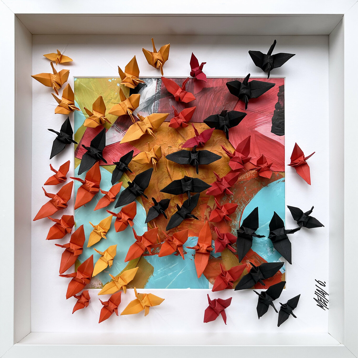 La belle échappée... III  (ORIGAMI 2022) Olivier Messas Opera su carta in vendita
