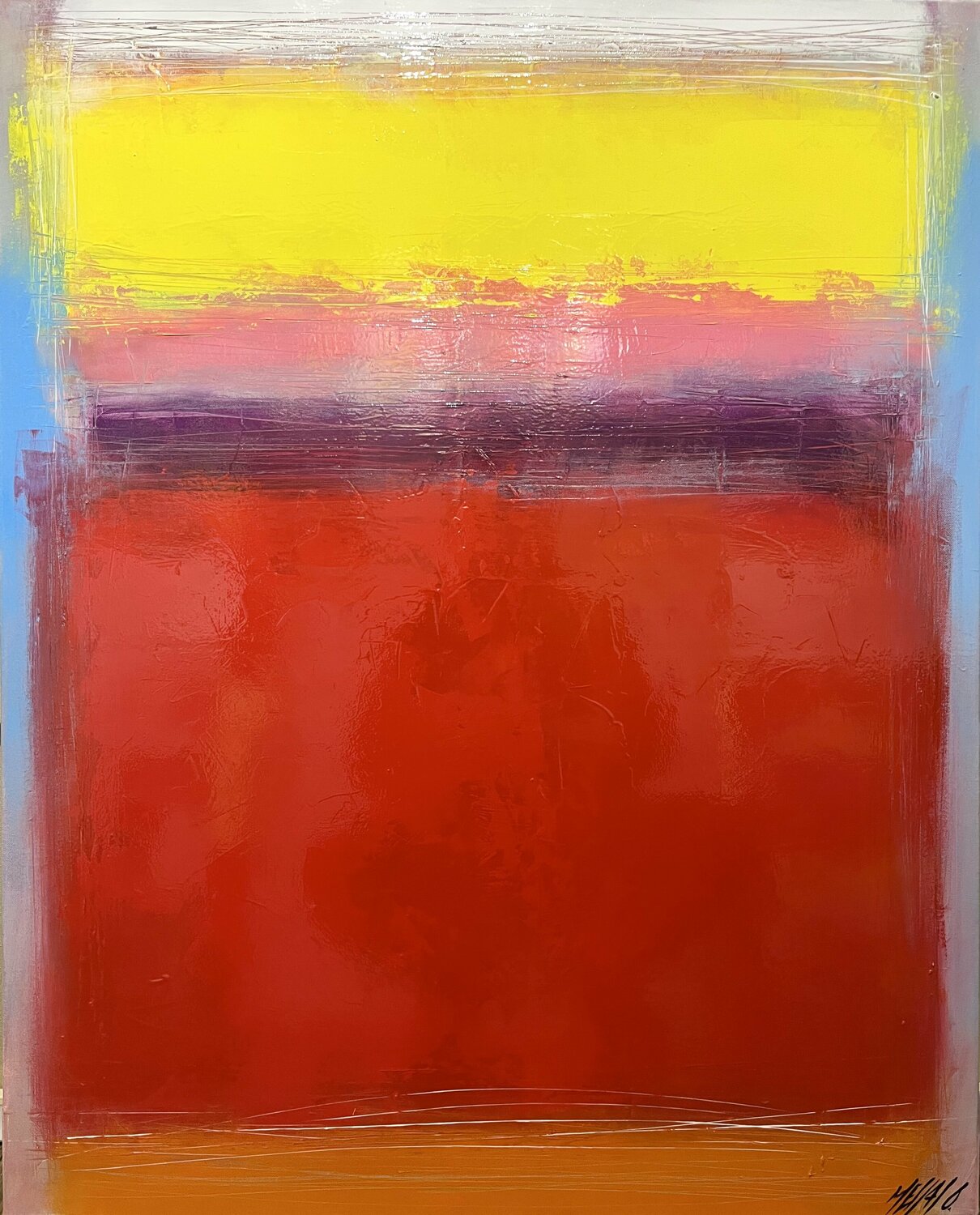 TEMPÉRAMENT... « Géométrie nomade 2019 » Olivier Messas Originalgemälde zu verkaufen