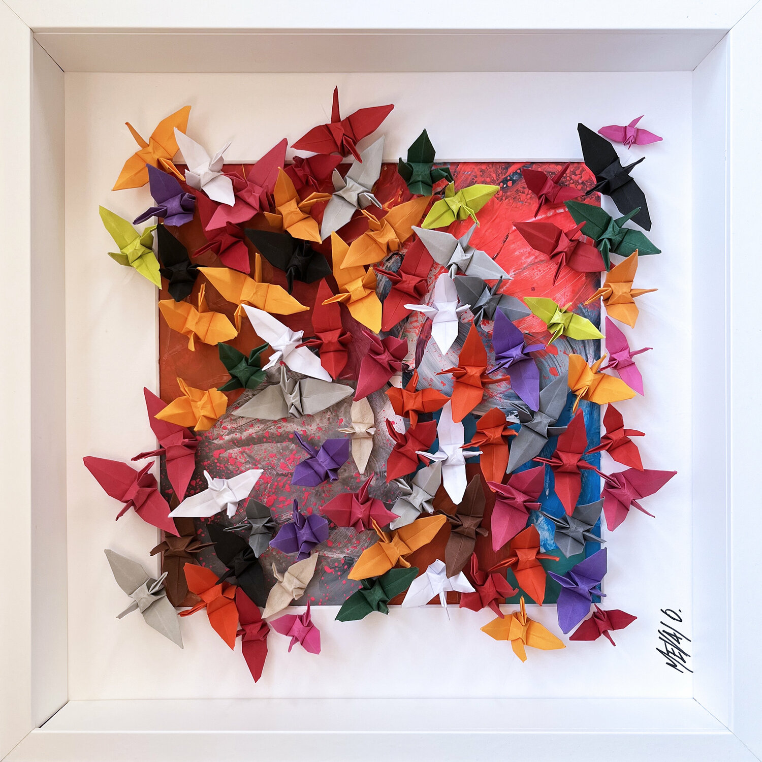 Jour de fête... II (ORIGAMI 2022) Olivier Messas Œuvre sur papier à vendre
