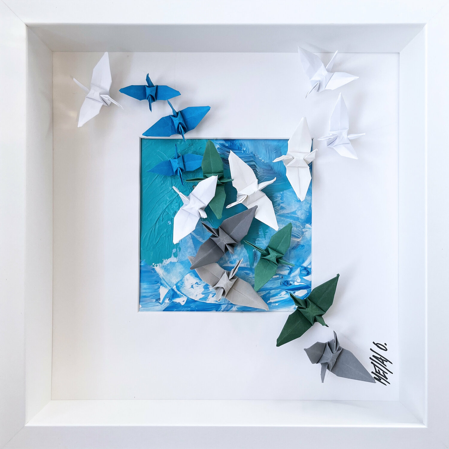 L'envolée... VIII (ORIGAMI 2022) Olivier Messas Werk auf Papier zu verkaufen
