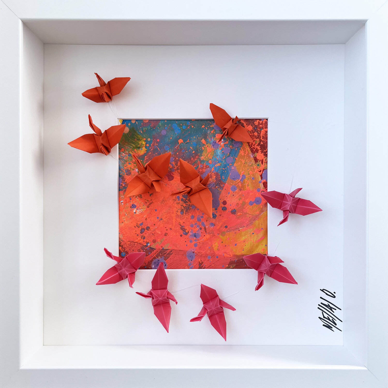 Nouvel envol.. II (ORIGAMI 2022) Olivier Messas Werk auf Papier zu verkaufen