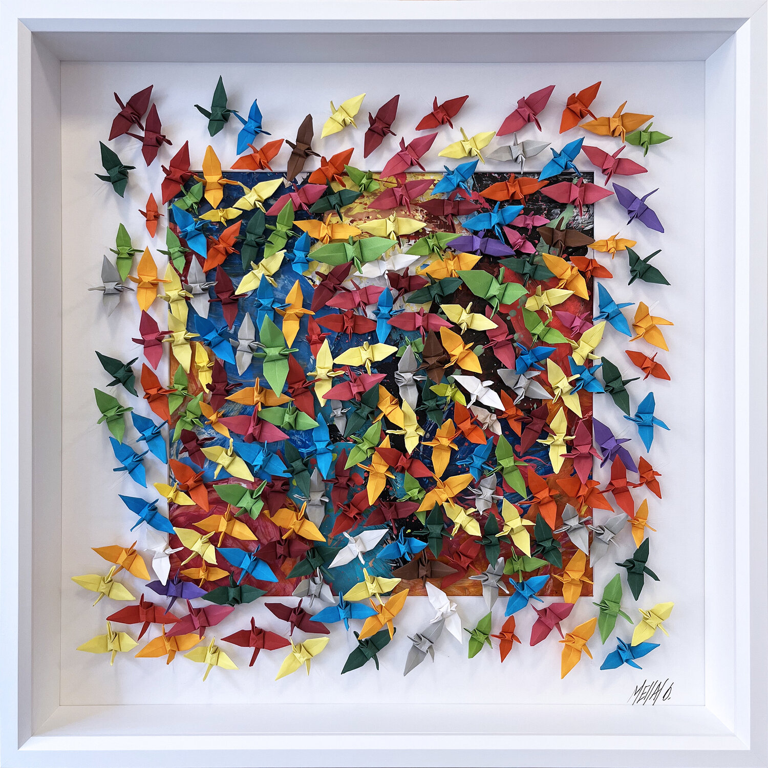 L'échappée belle...  (ORIGAMI 2022) Olivier Messas Werk auf Papier zu verkaufen