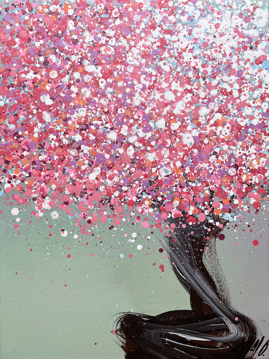 La vie en rose... (Souvenirs du sud 2022) Olivier Messas Originalgemälde zu verkaufen