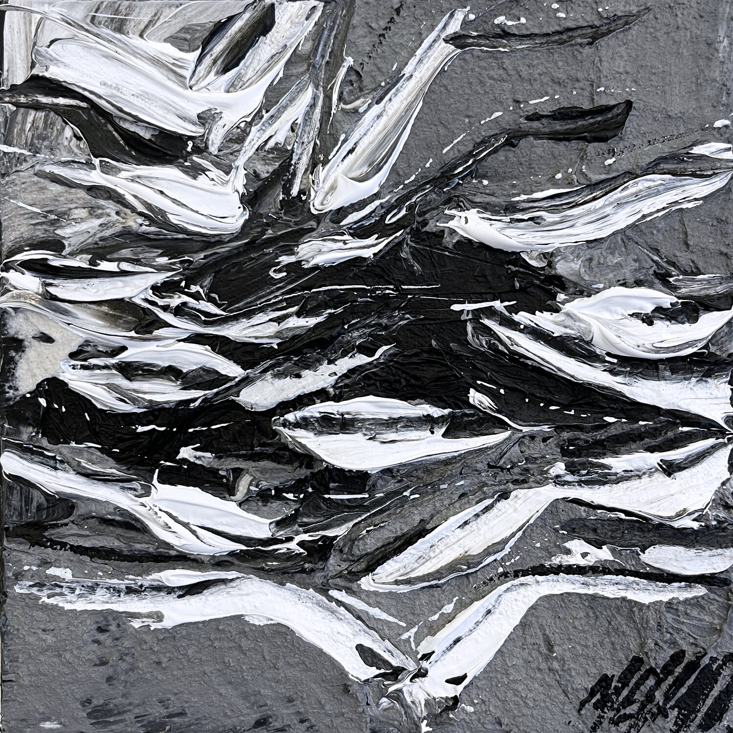 Le cri des goélands II (PAYSAGE ABSTRAIT 2022) Olivier Messas Originalgemälde zu verkaufen