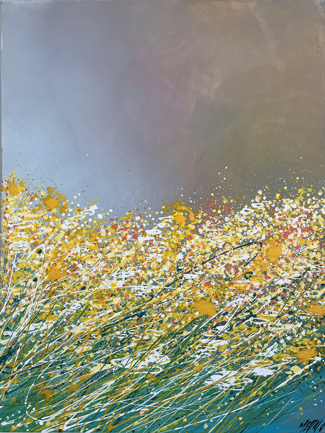 Fleurs des champs...  (SOUVENIRS DU SUD 2022) Olivier Messas Originalgemälde zu verkaufen