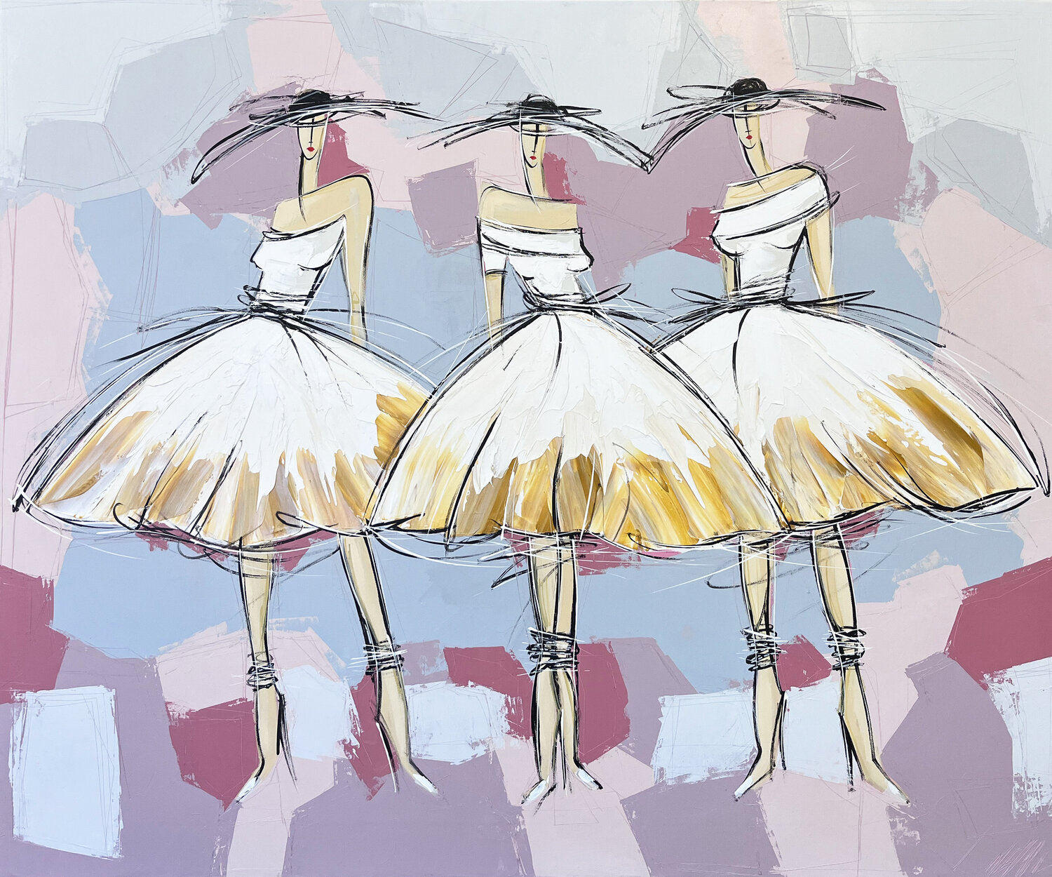 Les demoiselles d’honneur... (2022) Olivier Messas Originalgemälde zu verkaufen