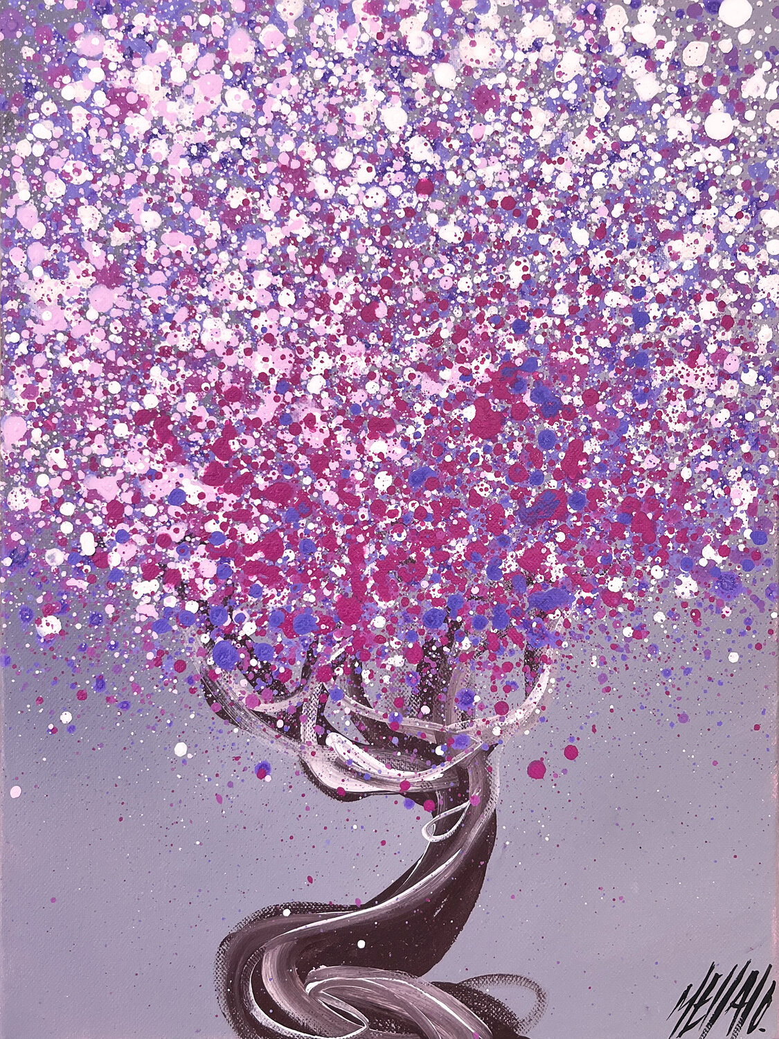 Le temps des lilas... (Souvenirs du sud 2023) Olivier Messas Originalgemälde zu verkaufen
