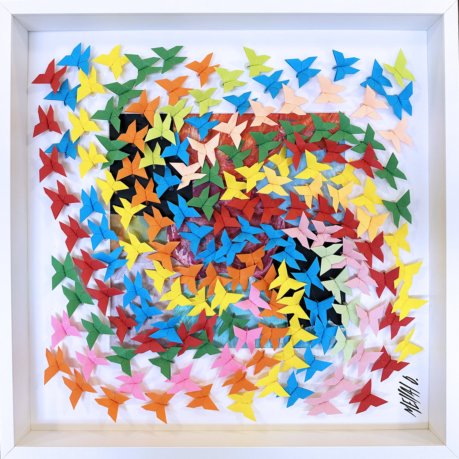 Le tourbillon de la vie...  (ORIGAMI 2023) Olivier Messas Werk auf Papier zu verkaufen