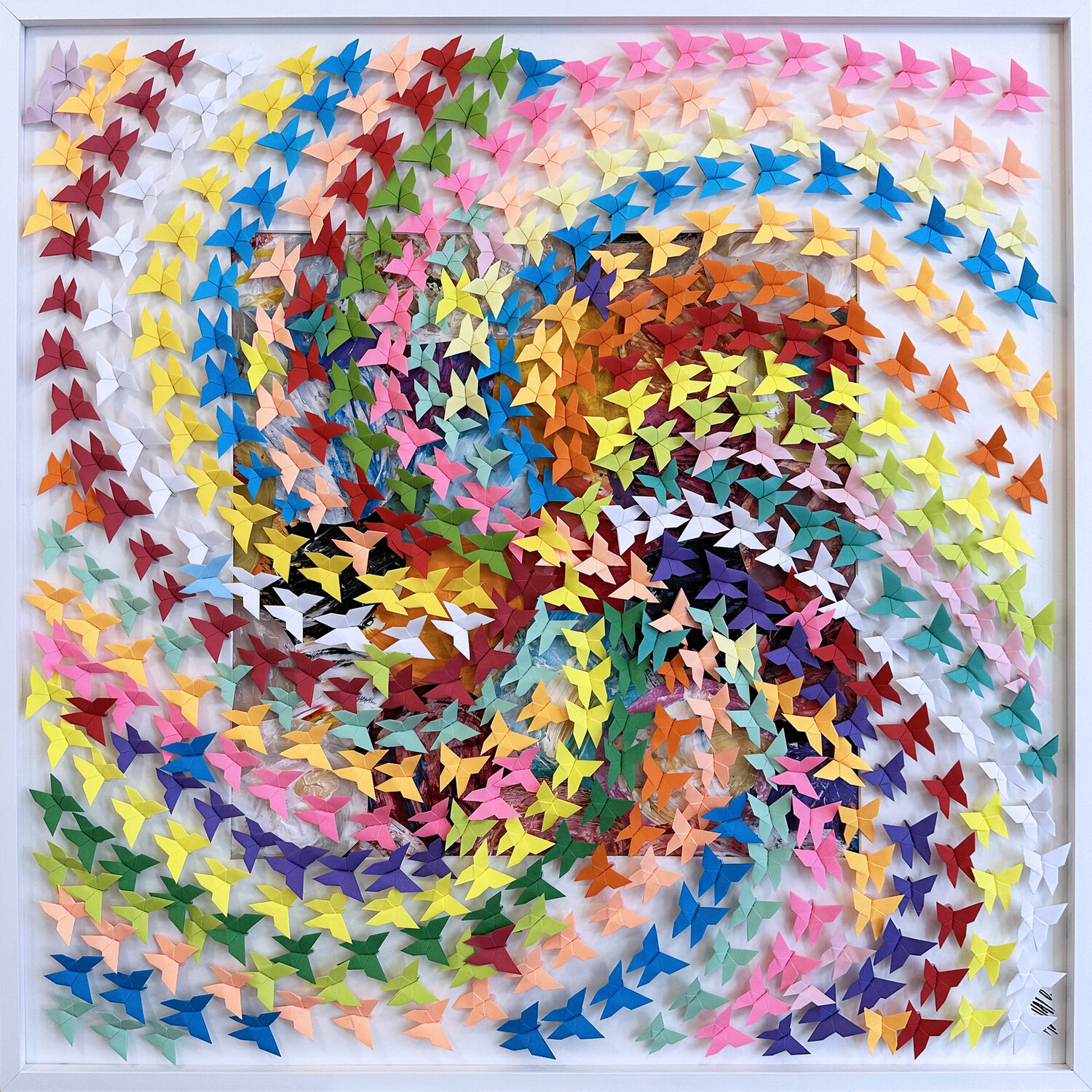 Un tourbillon de liberté...  (ORIGAMI 2023) Olivier Messas Werk auf Papier zu verkaufen