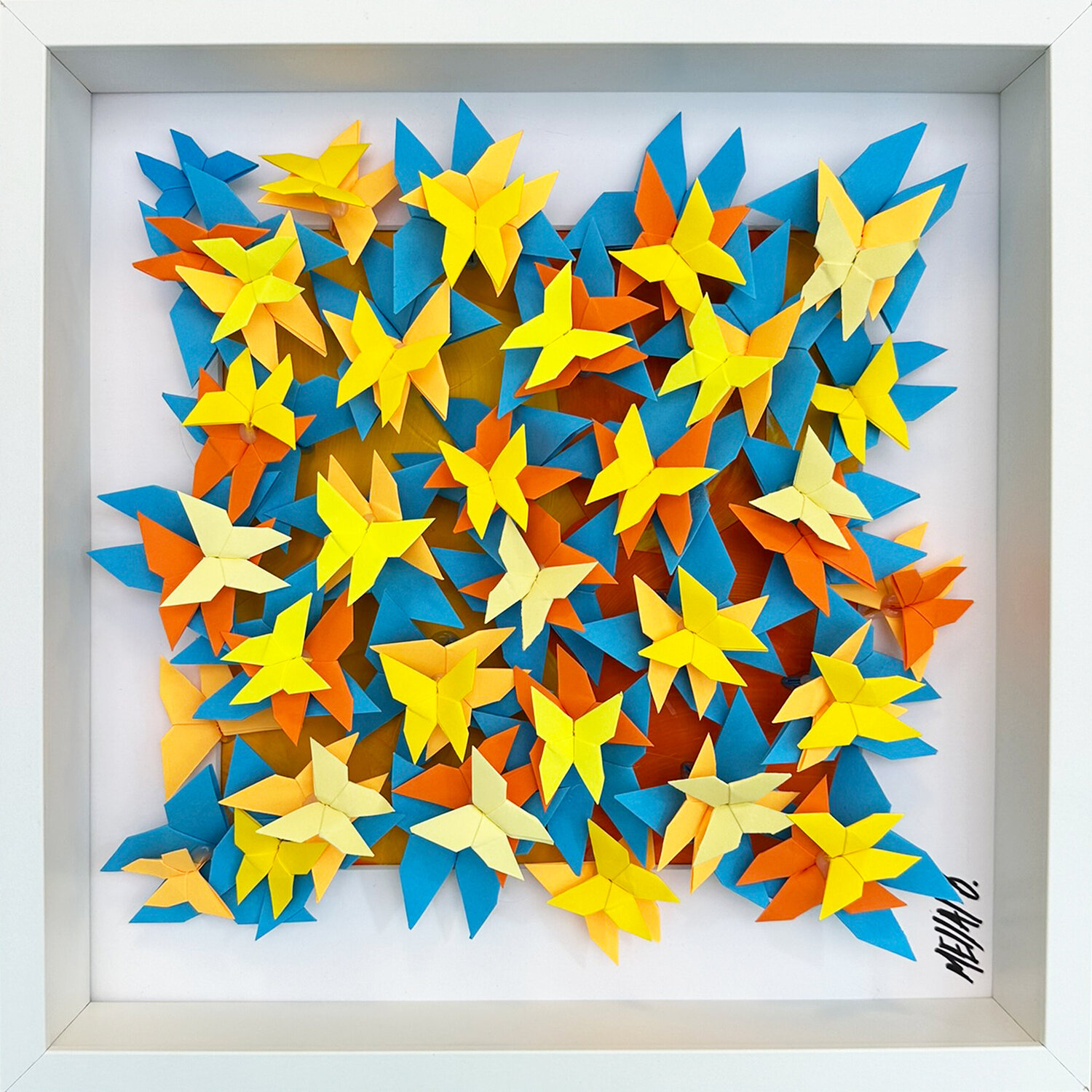 Don't worry, Be happy...  (ORIGAMI 2024) Olivier Messas Werk auf Papier zu verkaufen