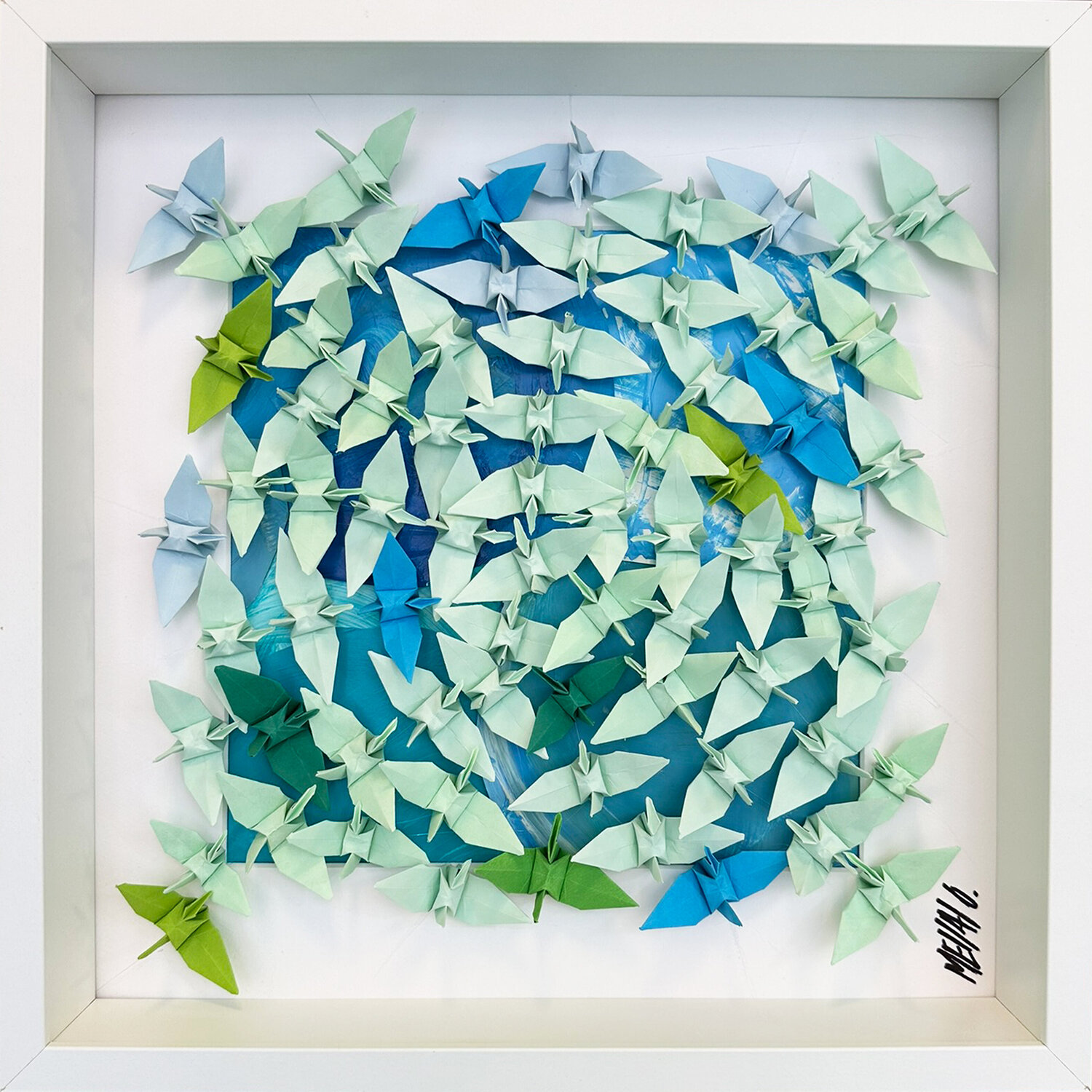 Entre ciel et mer...  (ORIGAMI 2023) Olivier Messas Werk auf Papier zu verkaufen