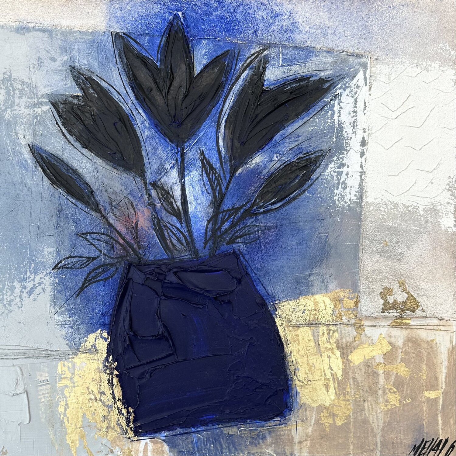 Le petit vase bleu… (PAYSAGE ABSTRAIT 2024) Olivier Messas