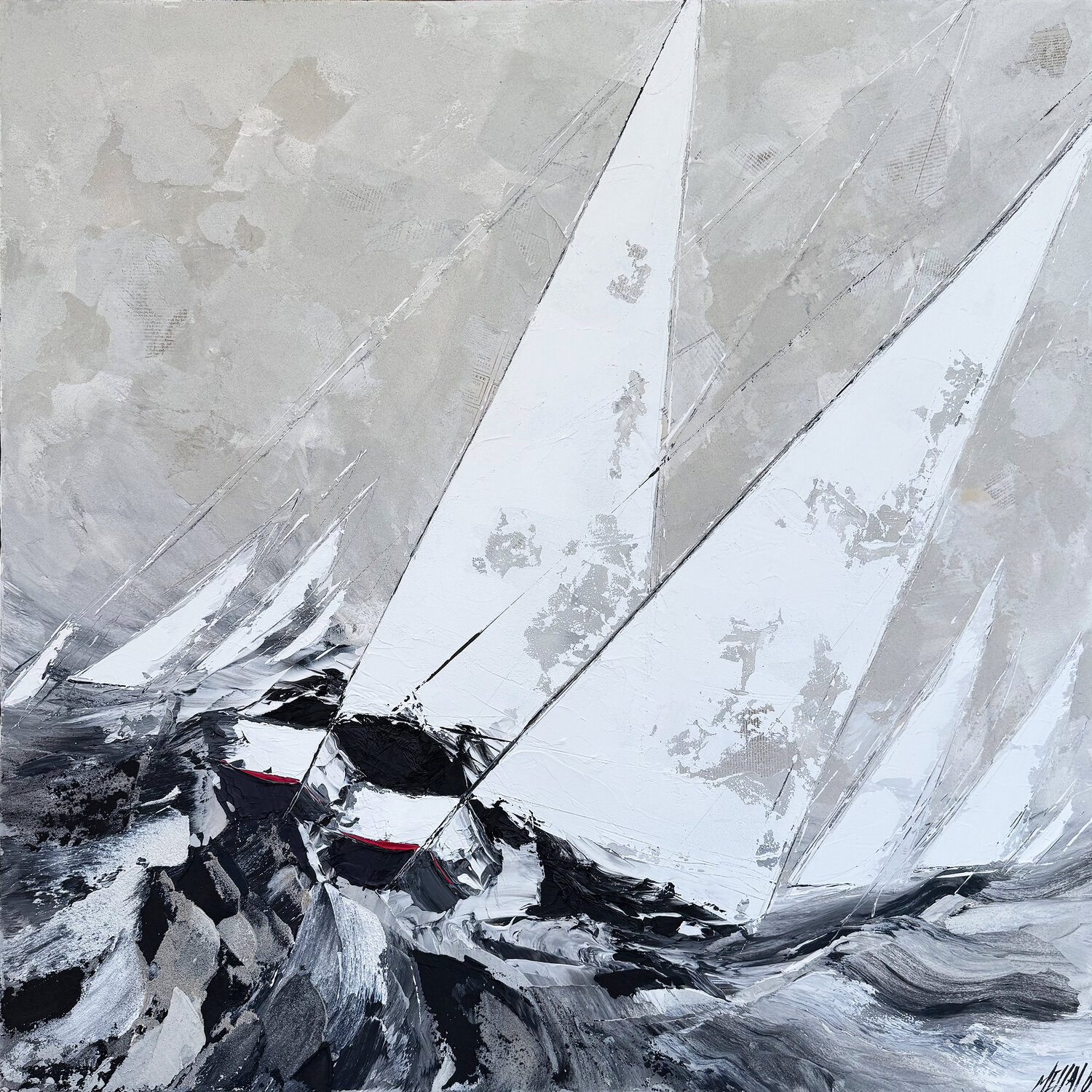 Jour de voile... (PAYSAGE ABSTRAIT 2025) Olivier Messas